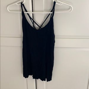 Cute black strappy top